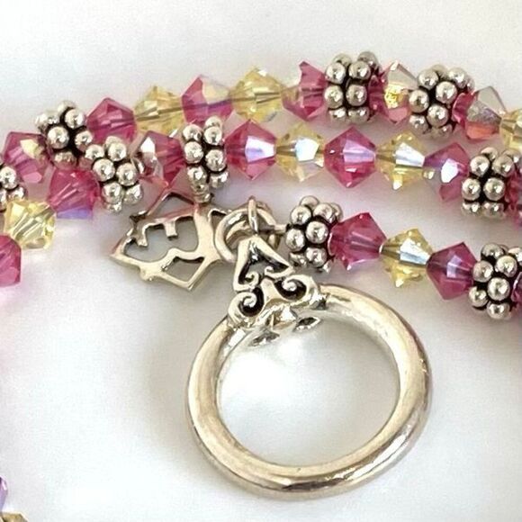 UE# Amethyst Crystal & Sterling 925 Silver Beaded Necklace - Picture 6 of 10